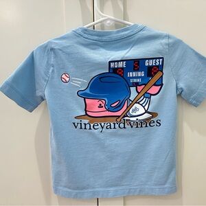 Vineyard Vines Light Blue Baseball Tee
